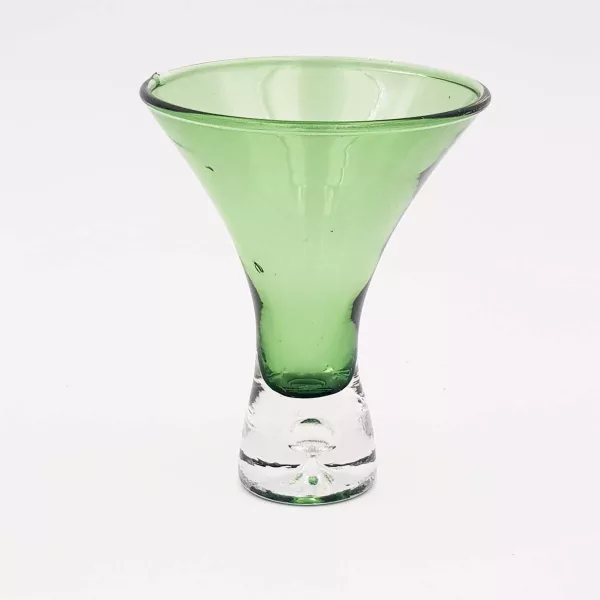 12 vintage Cocktail glasses Martini glasses Flared Bubble foot 1970/80s - Image 4