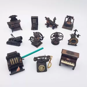 11 vintage metal Pencil sharpeners 1970s PlayMe Collection