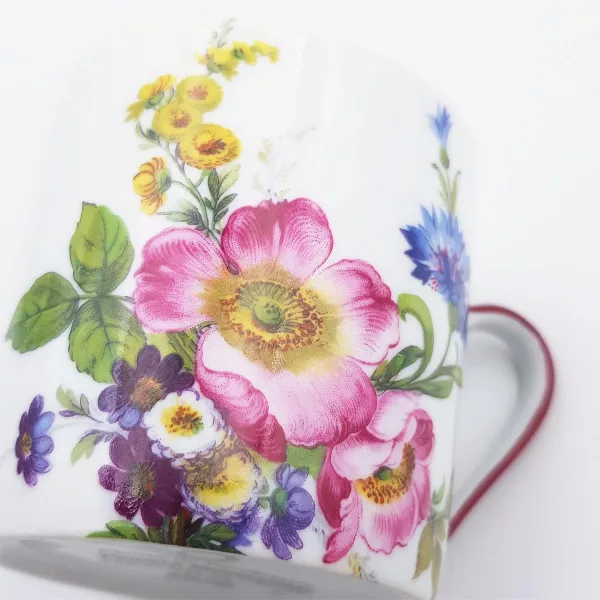 Coffee cup & Tea cup "Fleurs de Baudelaire" Philippe Deshoulières Limoges Porcelaine - Image 12