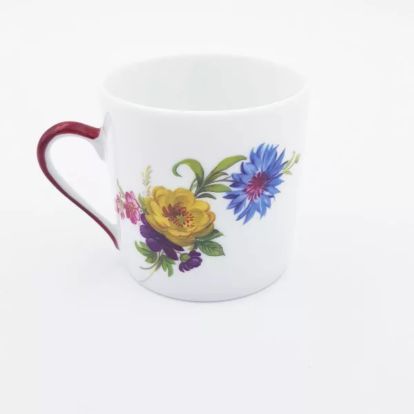 Coffee cup & Tea cup "Fleurs de Baudelaire" Philippe Deshoulières Limoges Porcelaine - Image 5