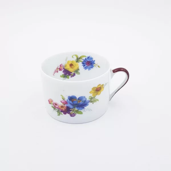 Coffee cup & Tea cup "Fleurs de Baudelaire" Philippe Deshoulières Limoges Porcelaine - Image 7