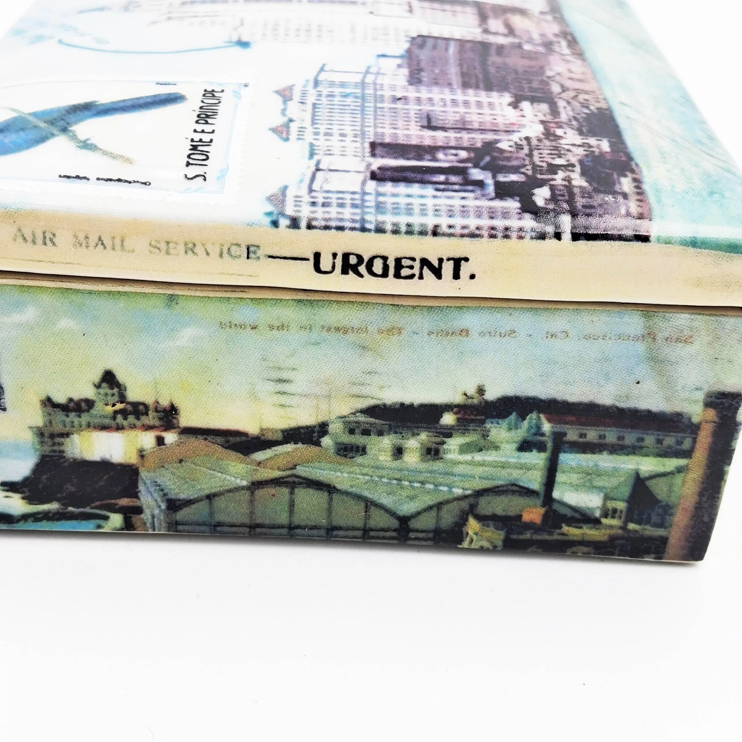 Fabienne Jouvin porcelain "Postcard" box NYC Travel diaries