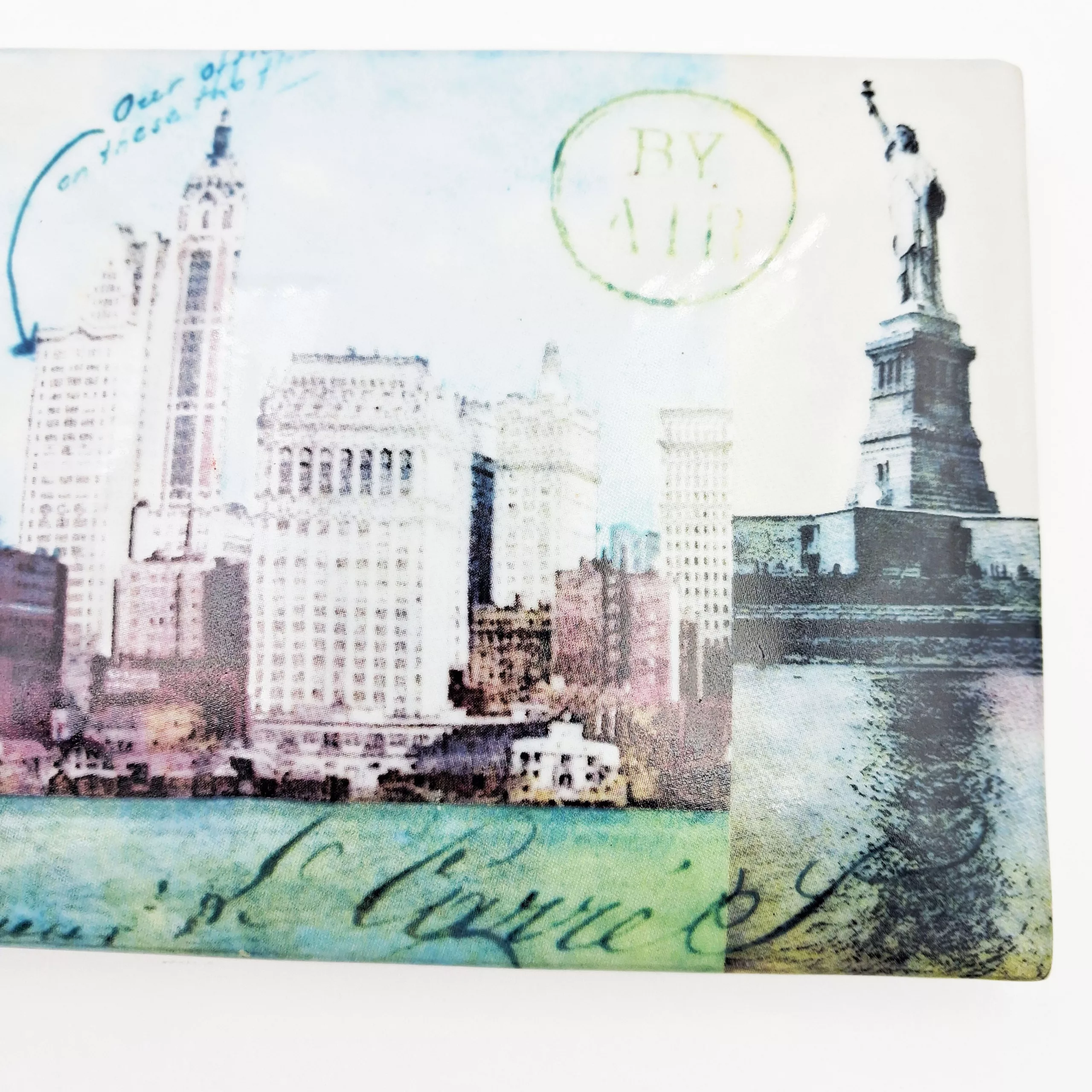 Fabienne Jouvin porcelain "Postcard" box NYC Travel diaries