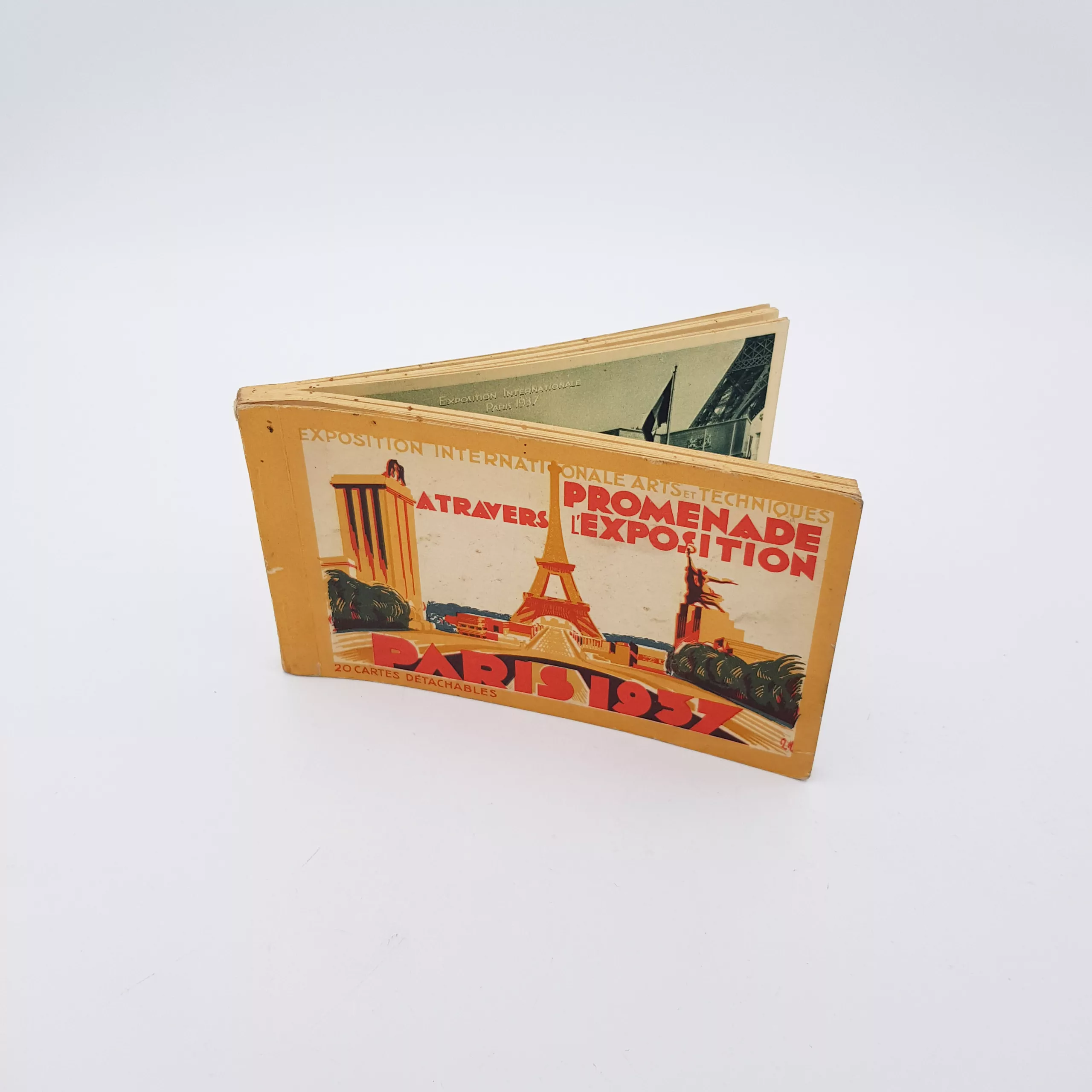 Antique souvenir postcards Paris International Exposition of Art and Technology in Modern Life 1937