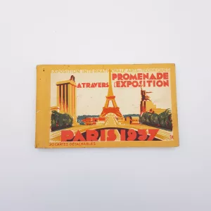 Antique souvenir postcards Paris International Exposition of Art and Technology in Modern Life 1937