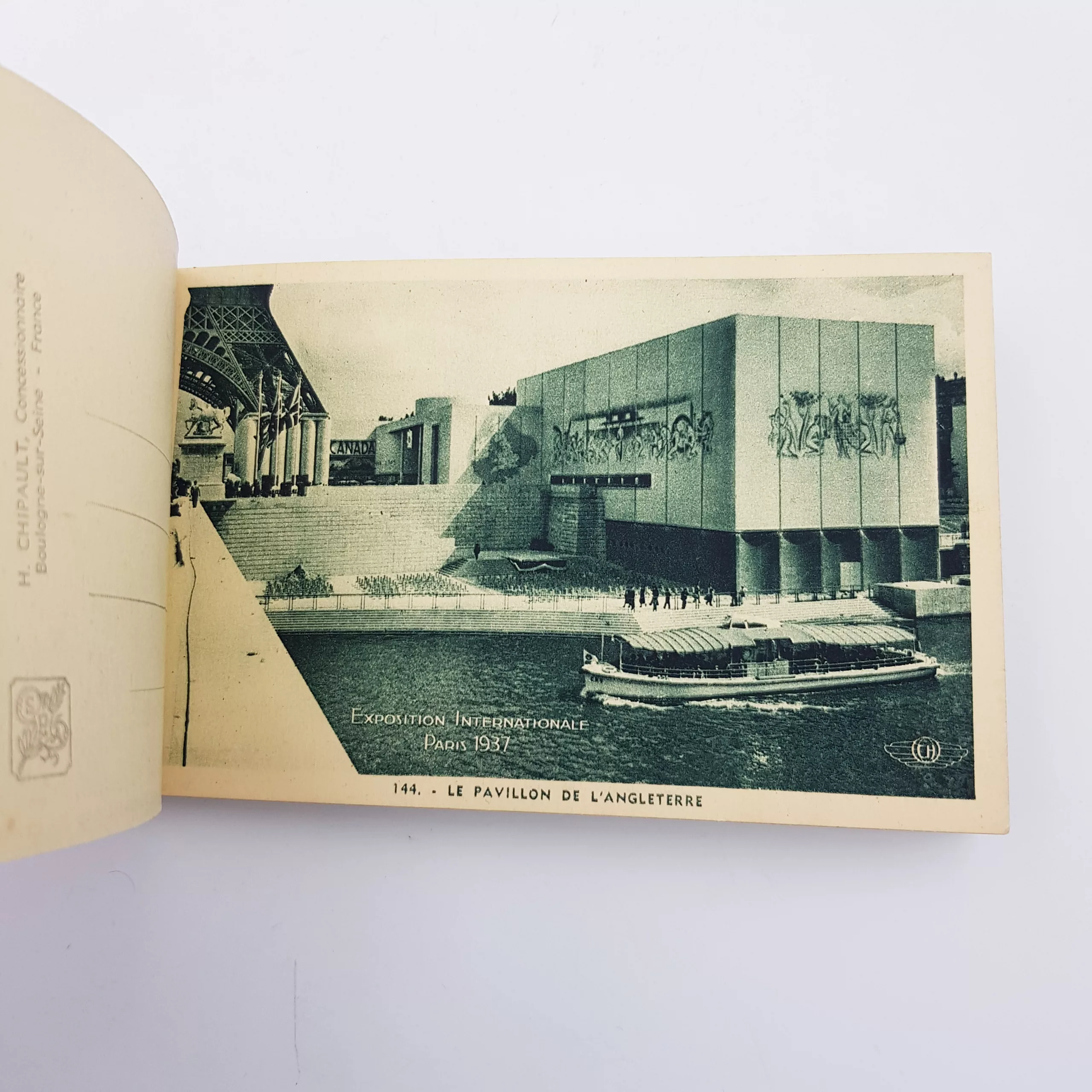 Antique souvenir postcards Paris International Exposition of Art and Technology in Modern Life 1937
