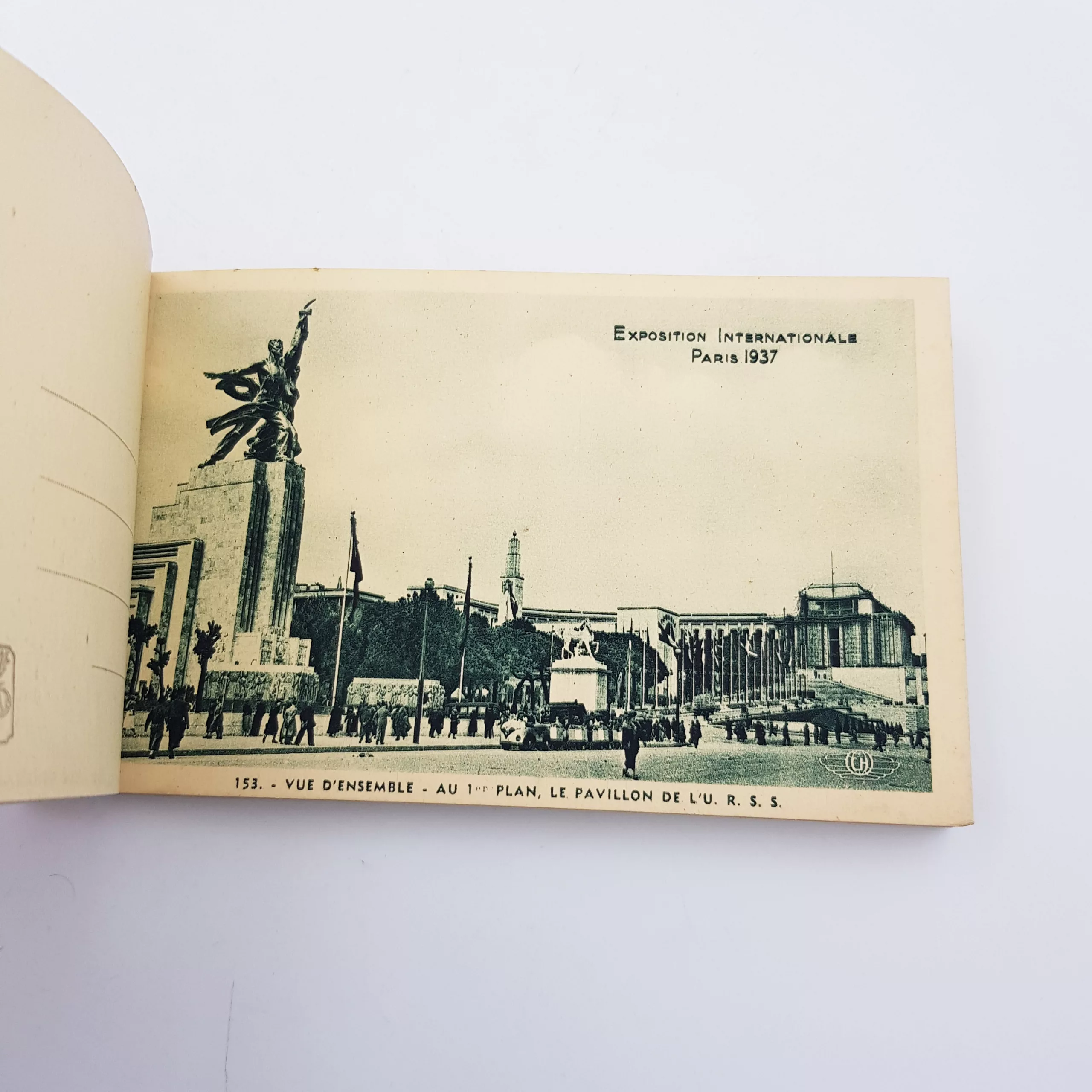 Antique souvenir postcards Paris International Exposition of Art and Technology in Modern Life 1937
