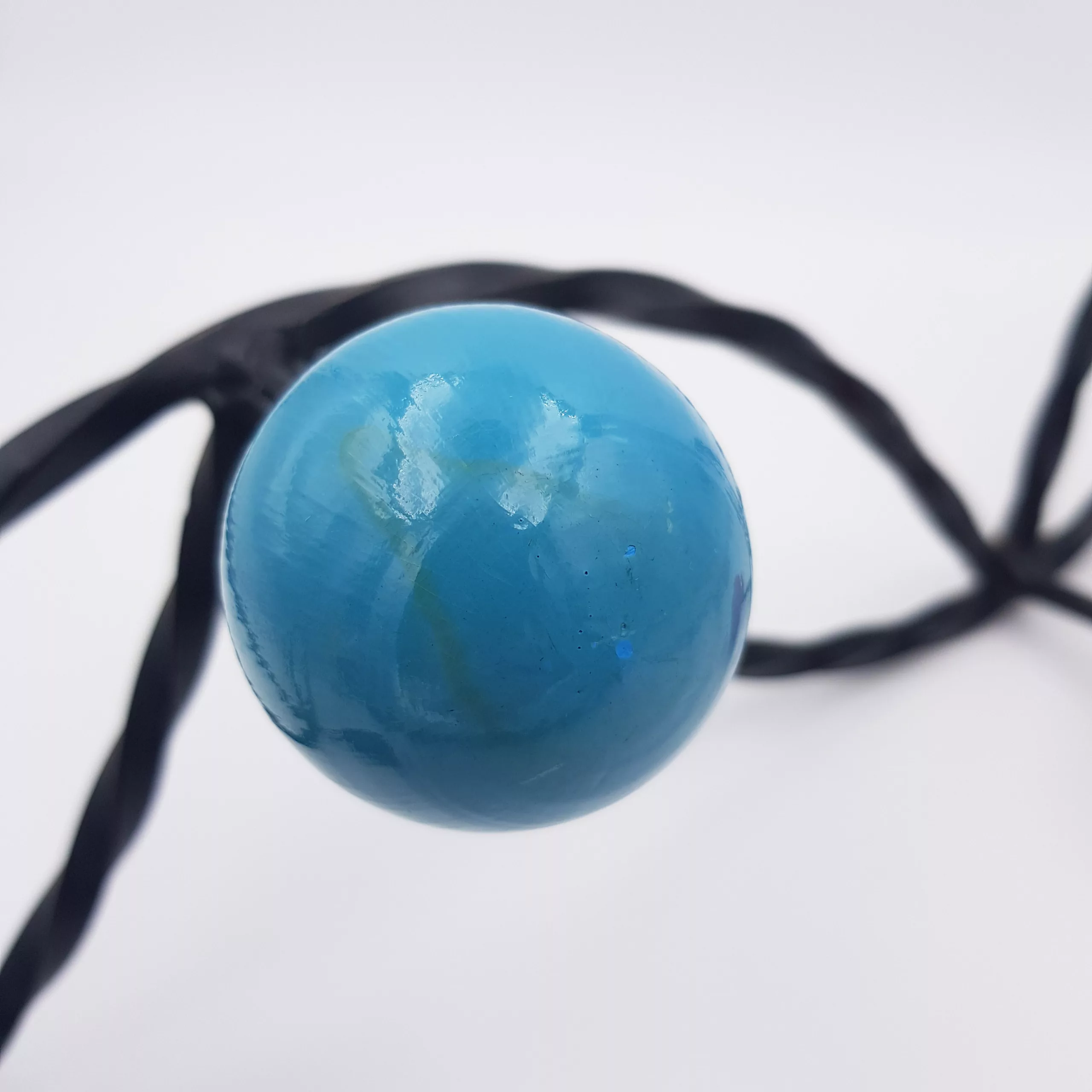 Vintage coat rack twisted metal colored wood balls