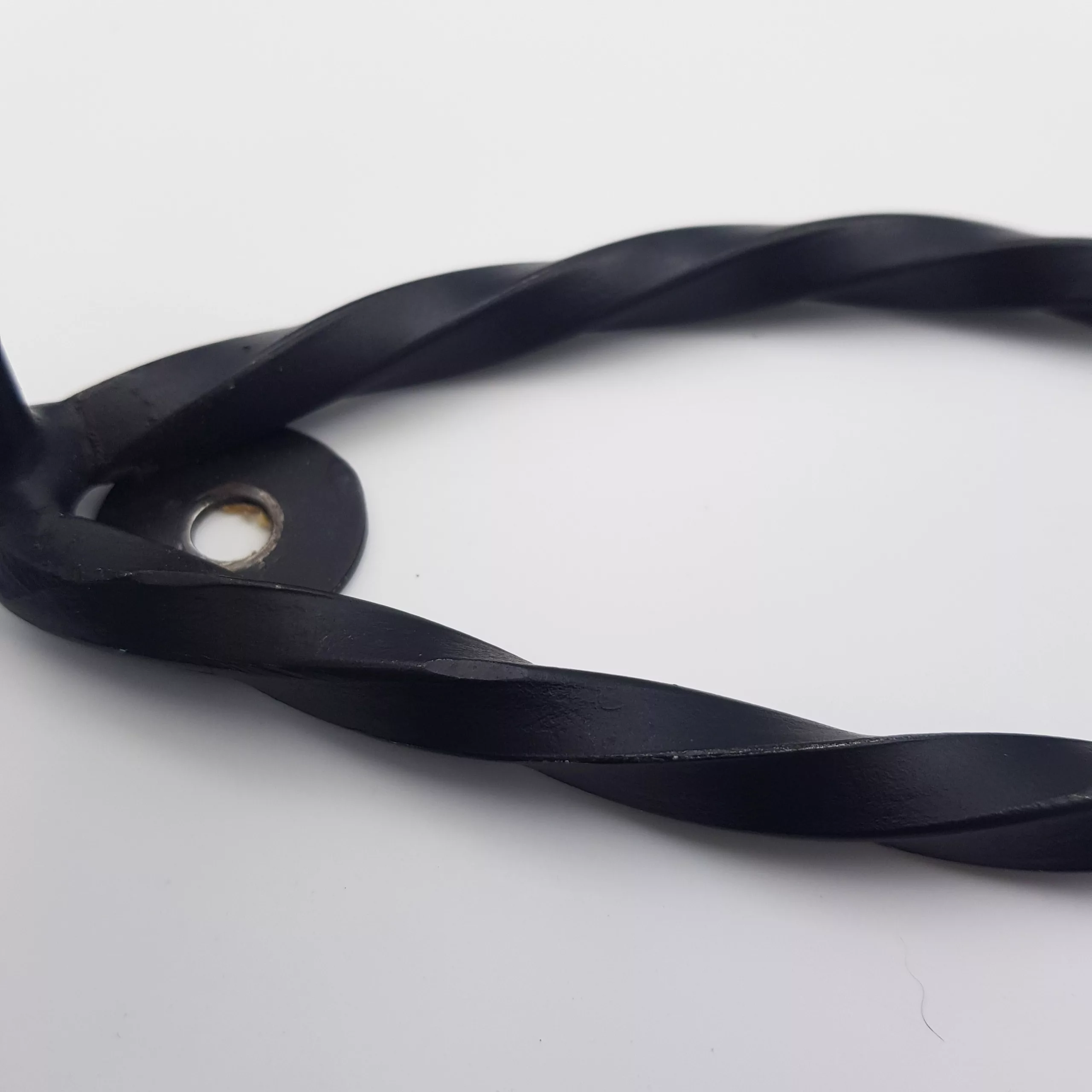 Vintage coat rack twisted metal colored wood balls