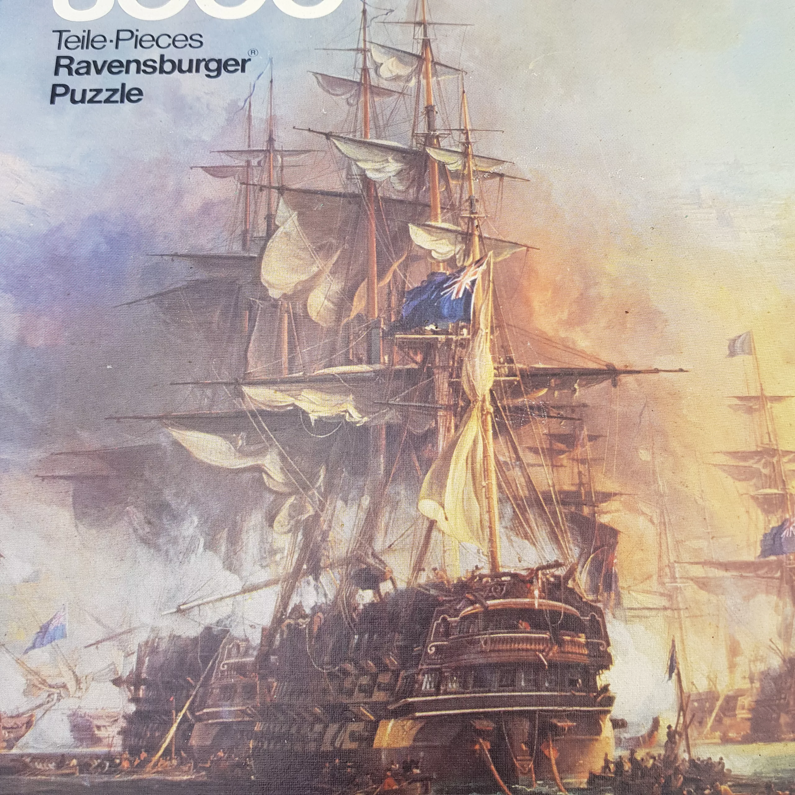 Vintage puzzle 3000 pieces Bombardment of Algiers Ravensburger 1981