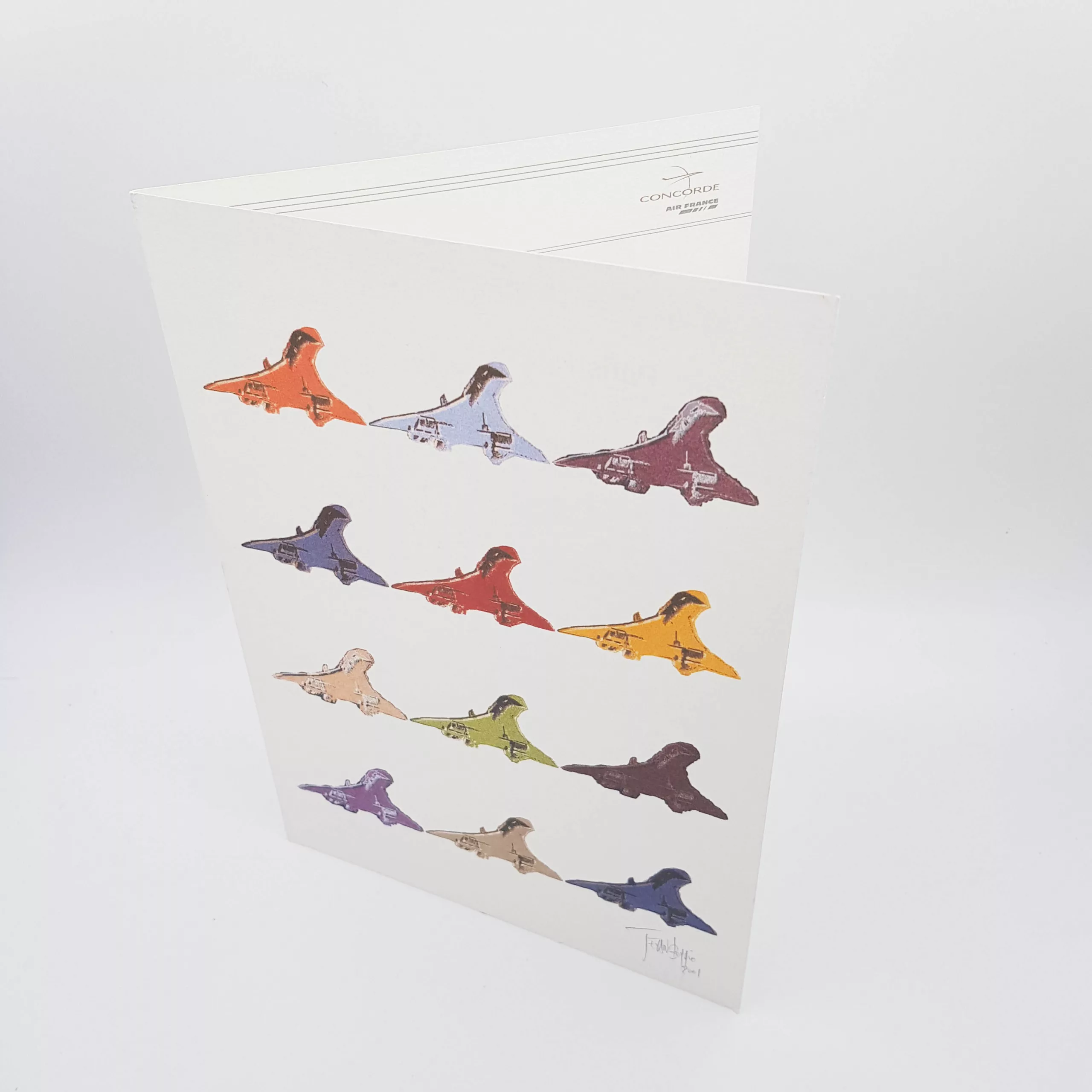 Air France Concorde Menu 2001 by Jean Boggio