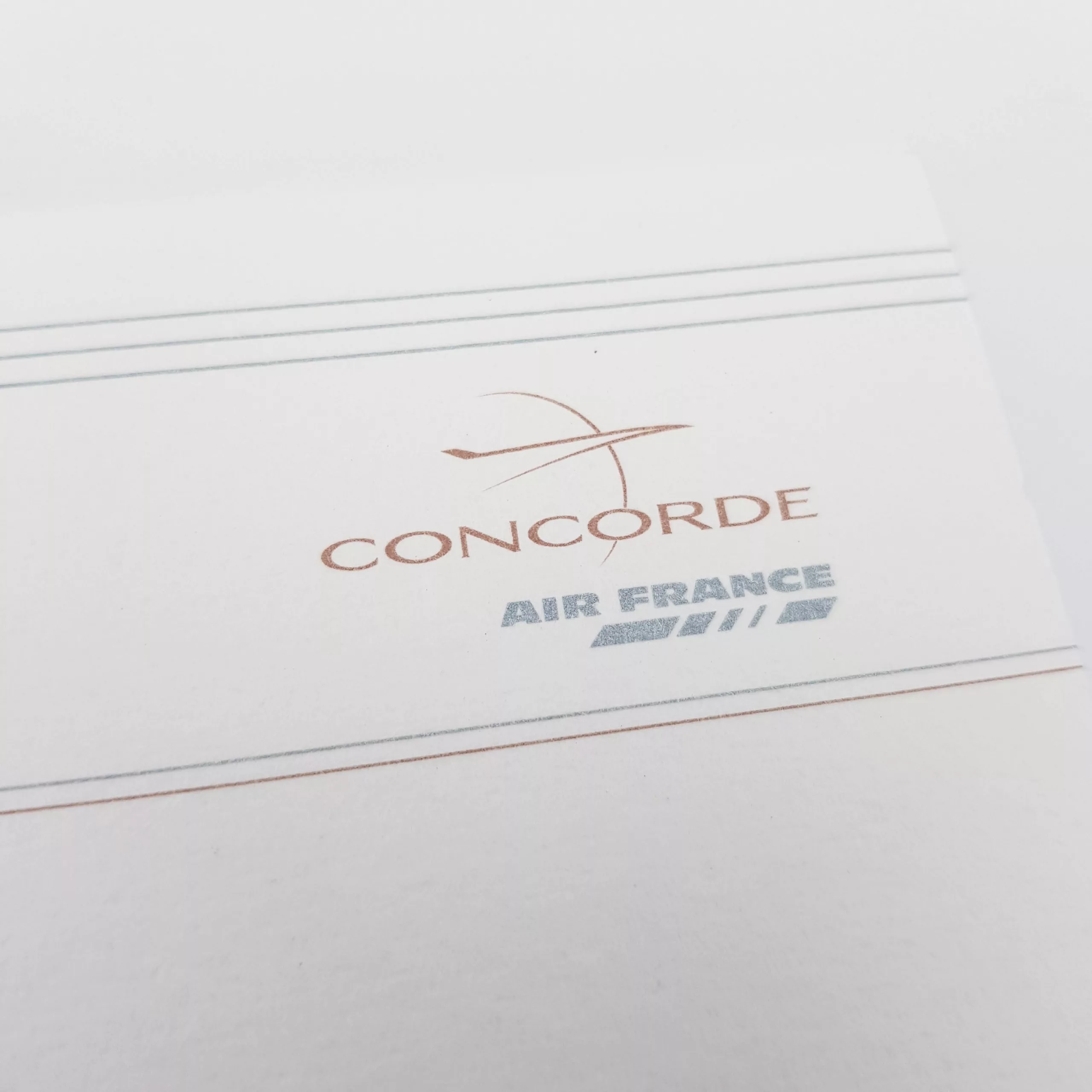Air France Concorde Menu 2001 by Jean Boggio