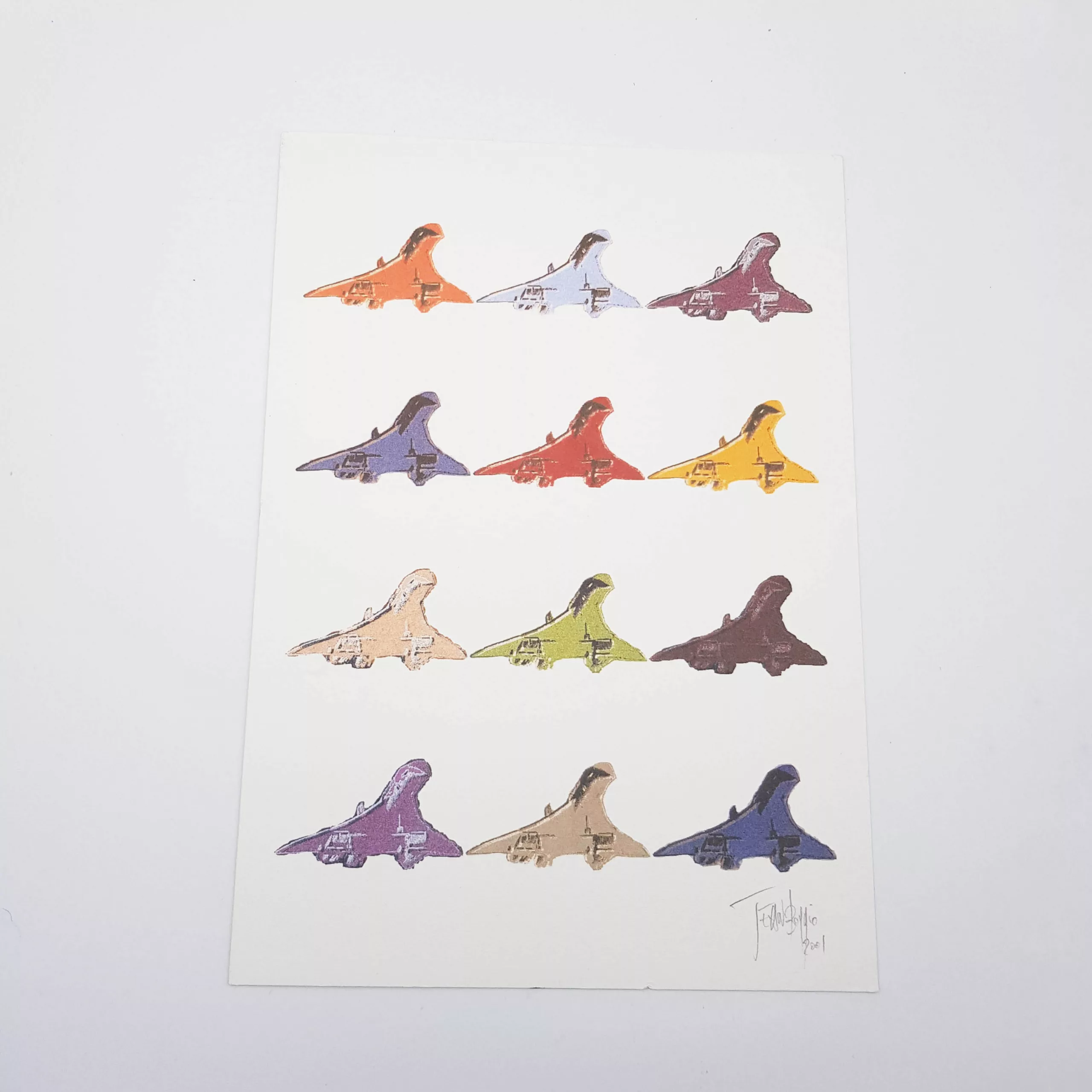 Air France Concorde Menu 2001 by Jean Boggio