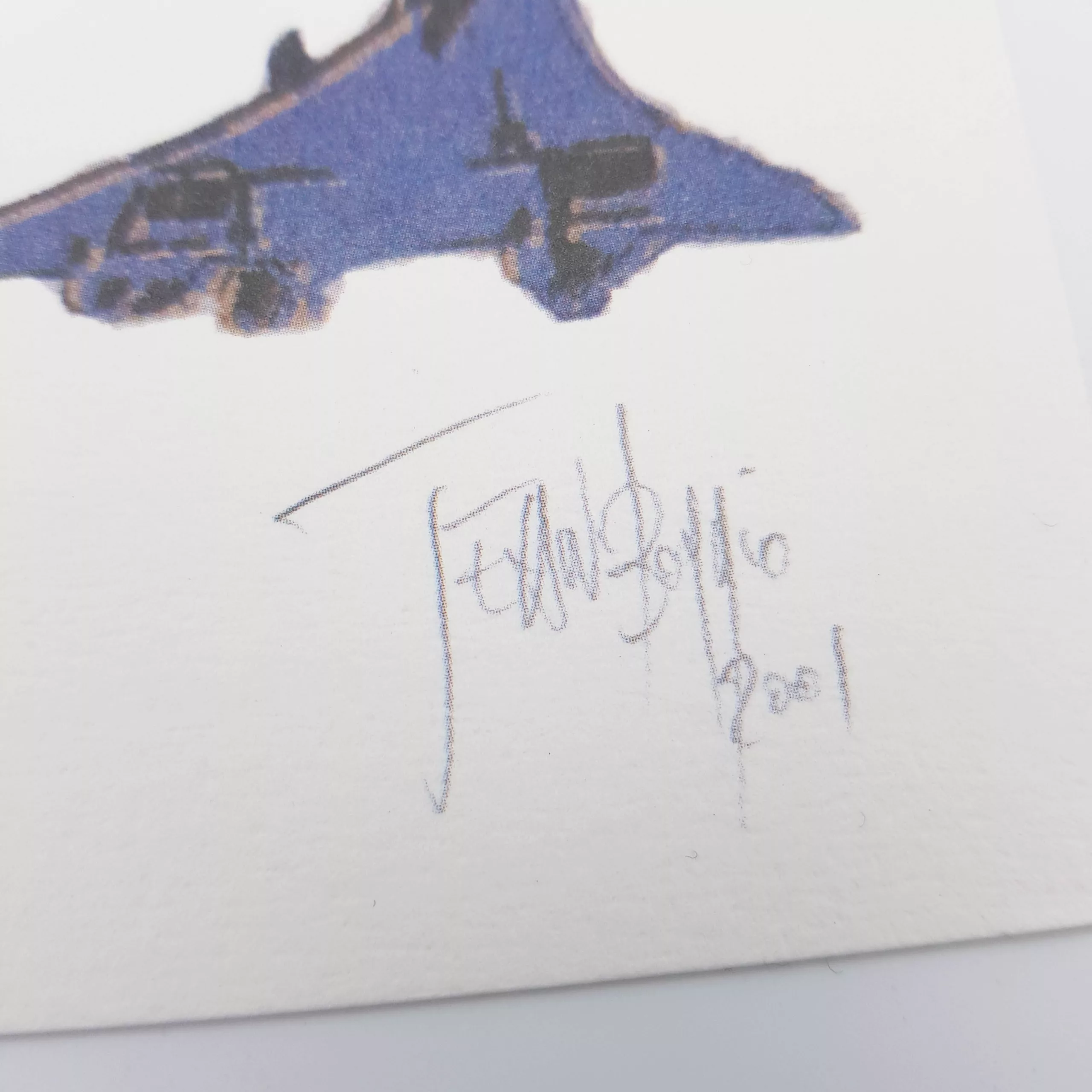 Air France Concorde Menu 2001 by Jean Boggio