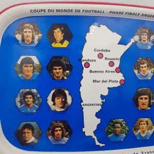 FIFA World cup Argentina 1978 collector serving tray french football team Massilly