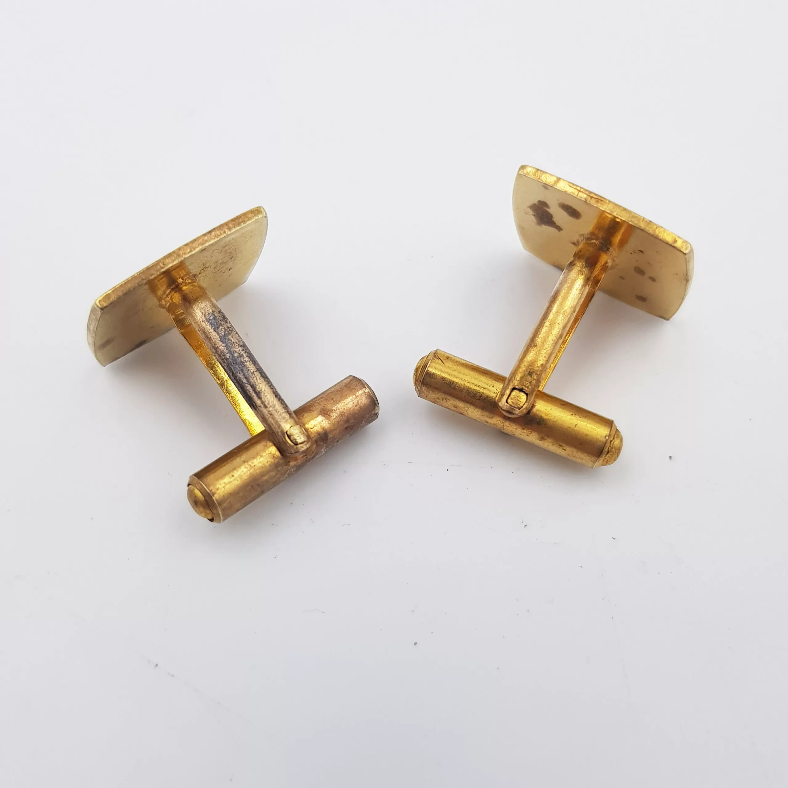 Grenoble 1968 Winter Olympic Games gilt metal cufflinks