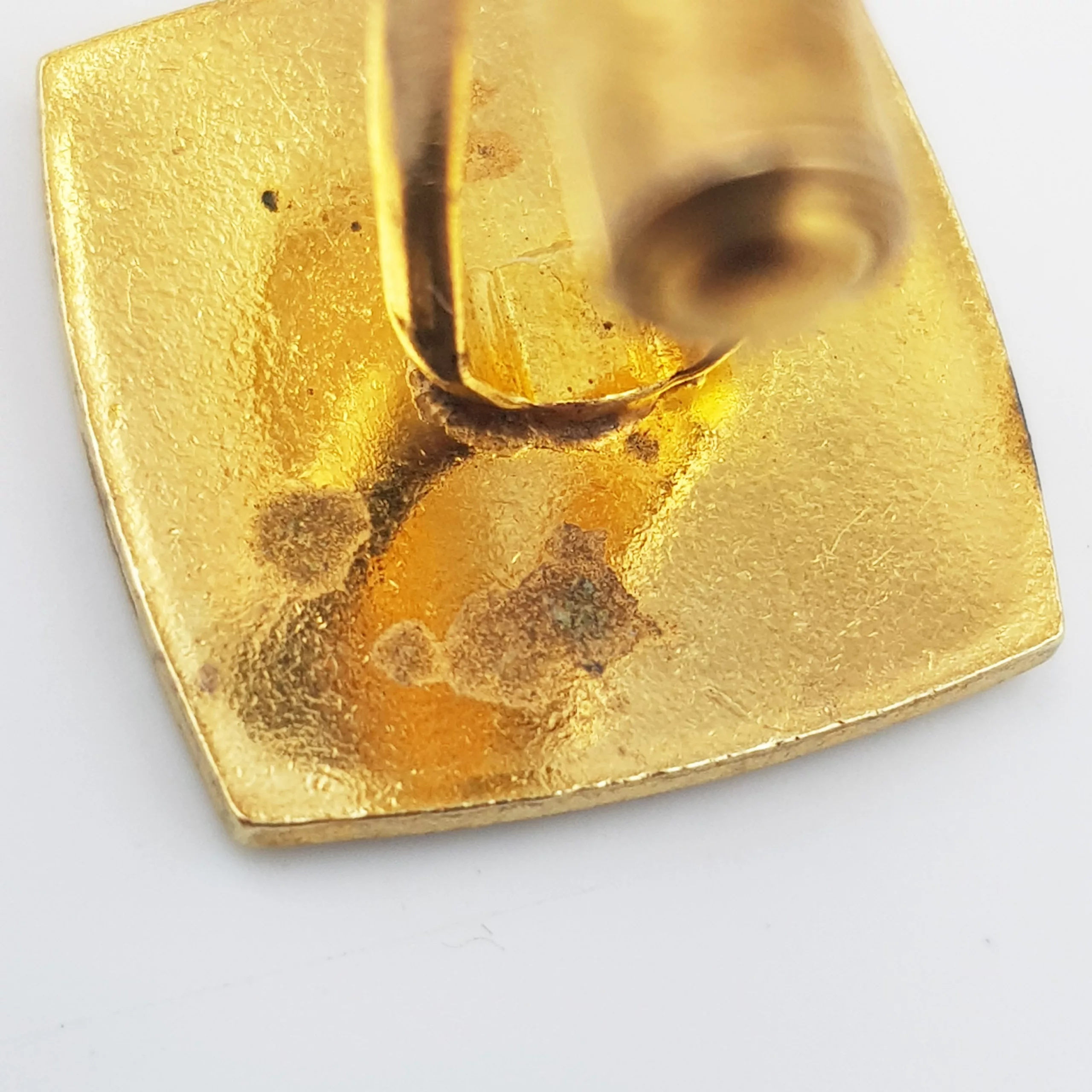 Grenoble 1968 Winter Olympic Games gilt metal cufflinks