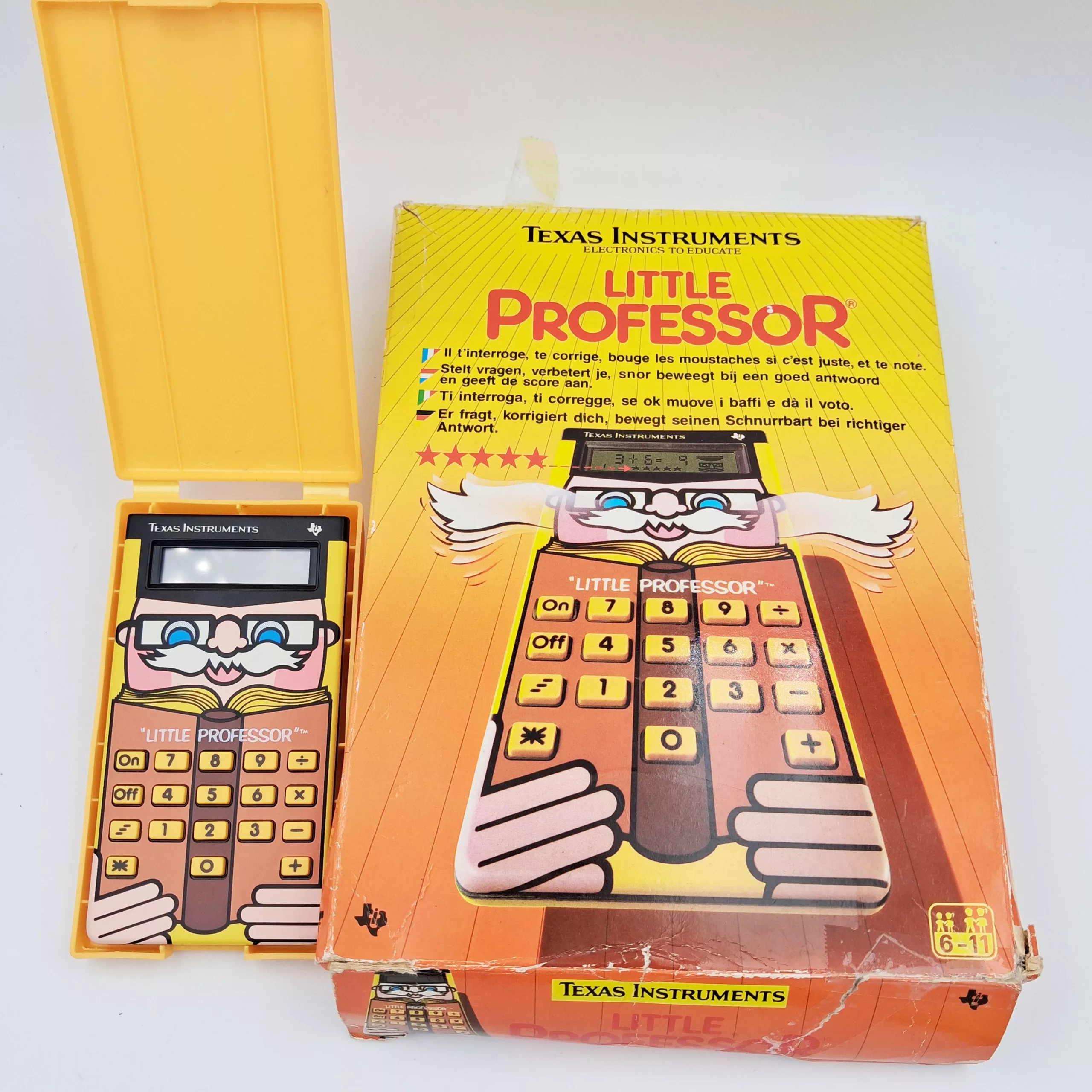 Texas Instruments Little Professor vintage calculator 1980s