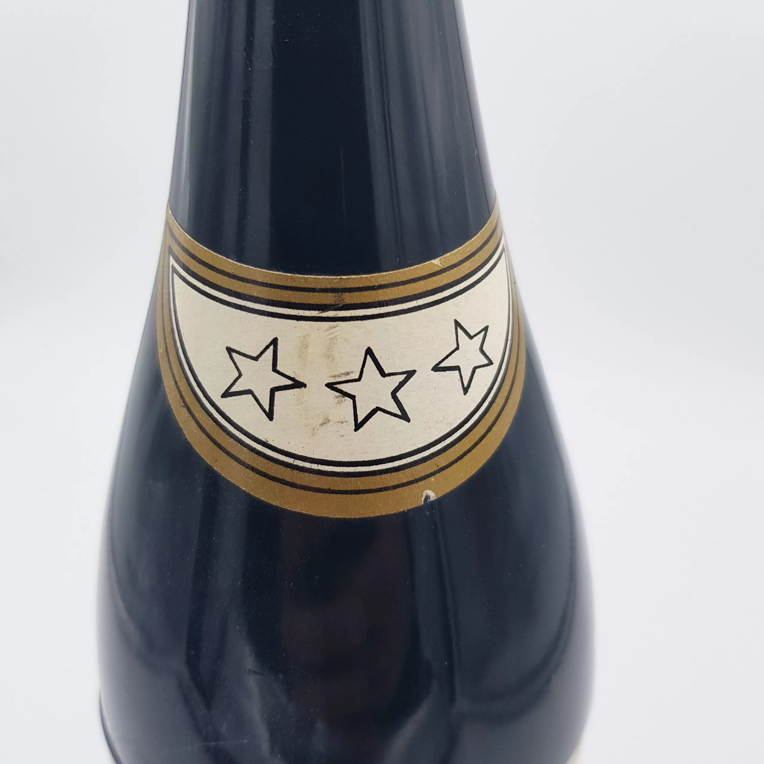 Vintage cigarettes dispenser shape of a bottle of cognac Hennessy musical box