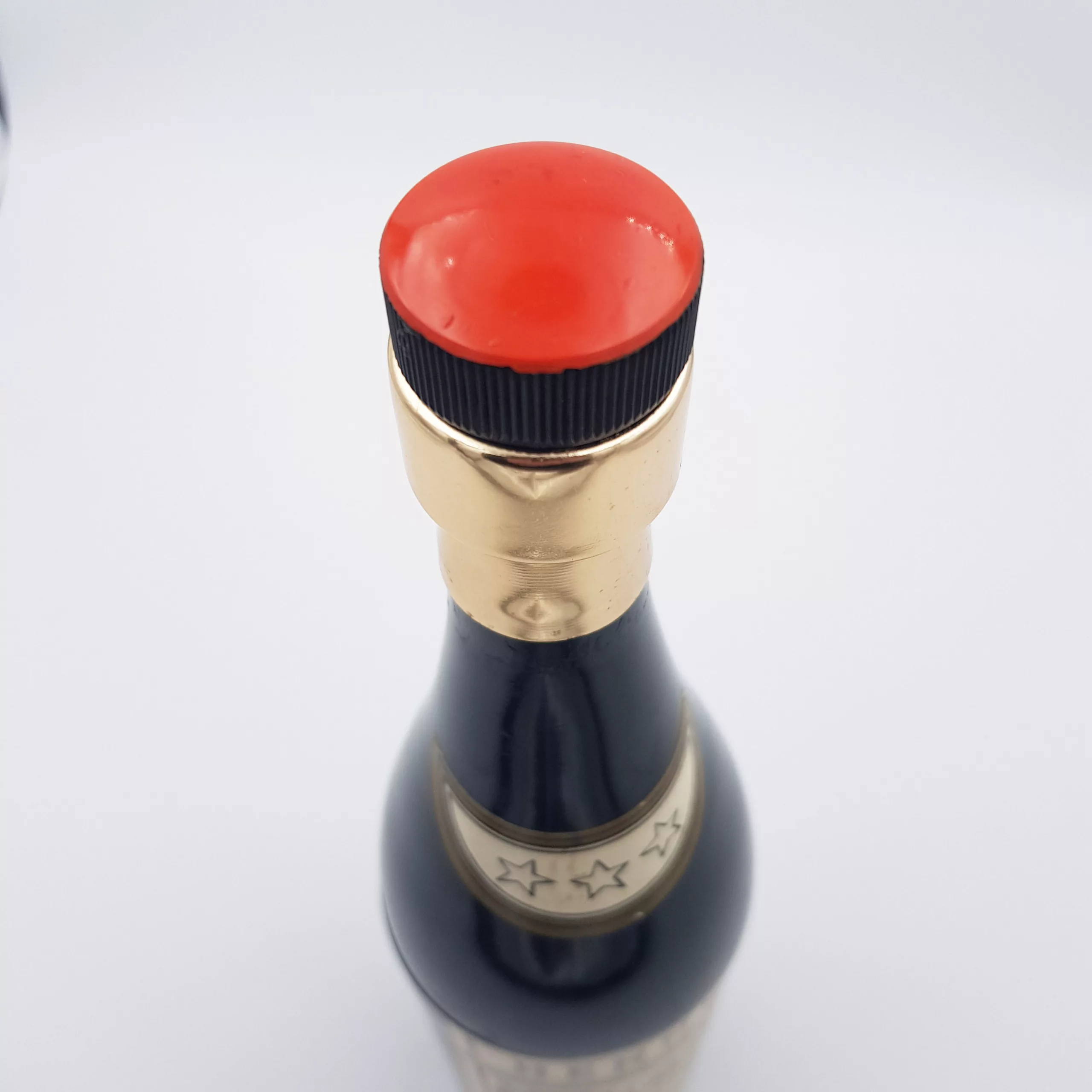 Vintage cigarettes dispenser shape of a bottle of cognac Hennessy musical box