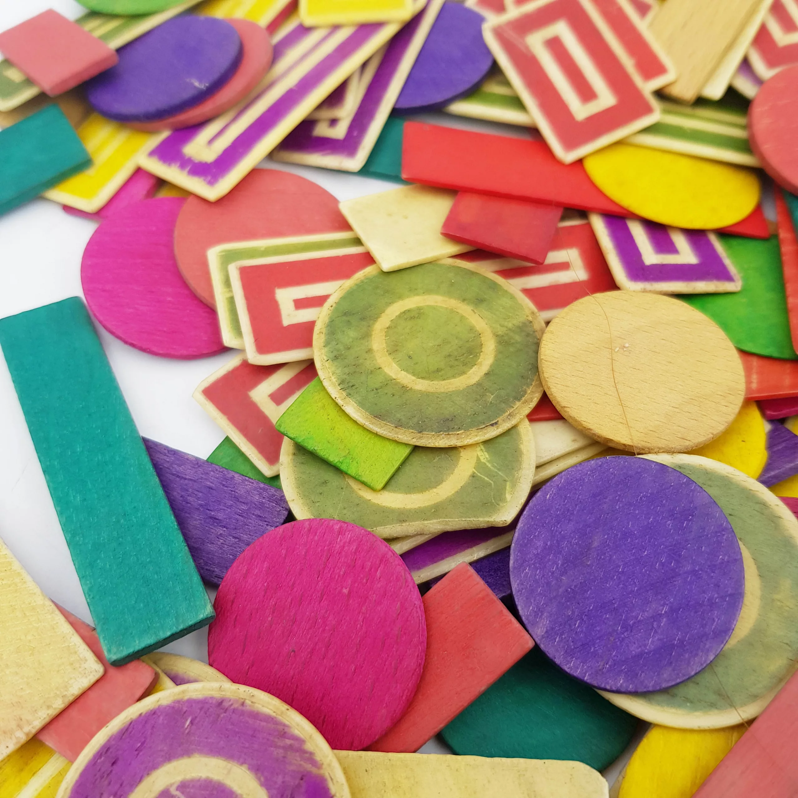 200+ vintage gaming counters wood and plastic