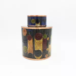 Fabienne Jouvin Small Tea Pot Rondo Cloisonne Enamel Copper Height 7