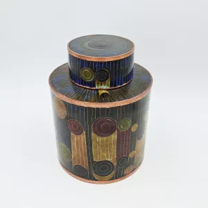 Fabienne Jouvin Small Tea Pot Rondo Cloisonne Enamel Copper Height 7