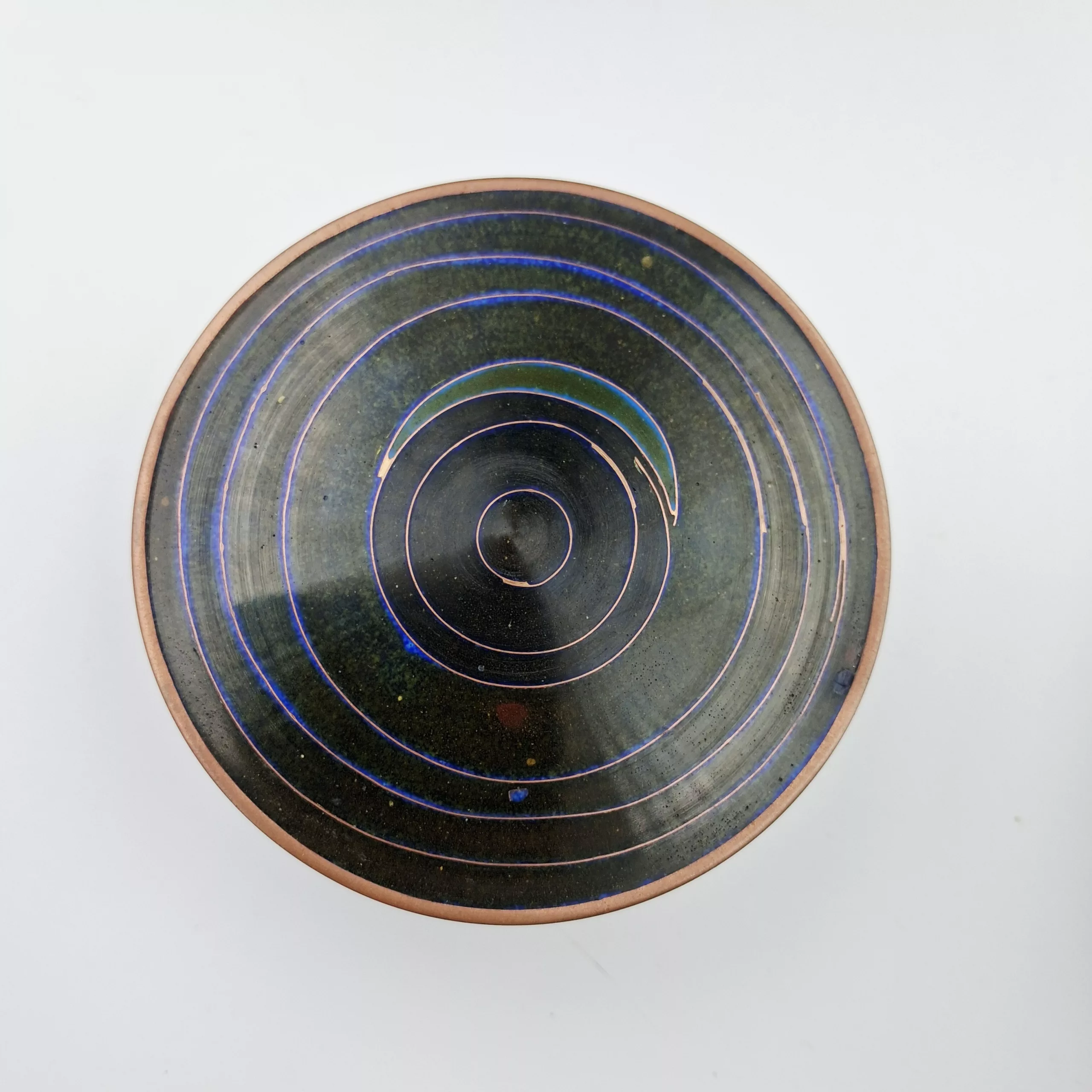 Fabienne Jouvin Small Tea Pot Rondo Cloisonne Enamel Copper Height 7"