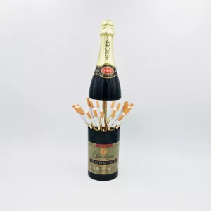 Vintage cigarettes dispenser shape of a bottle of champagne Mercier France