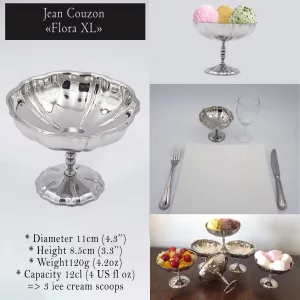 Vintage stainless steel dessert bowl ice cream cup Jean Couzon model 