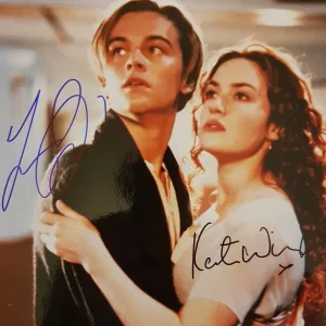 Autograph Leonardo DiCaprio & Kate Winslet Titanic movie (1997)