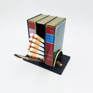 Vintage cigarettes dispenser shape of 3 small encyclopaedias